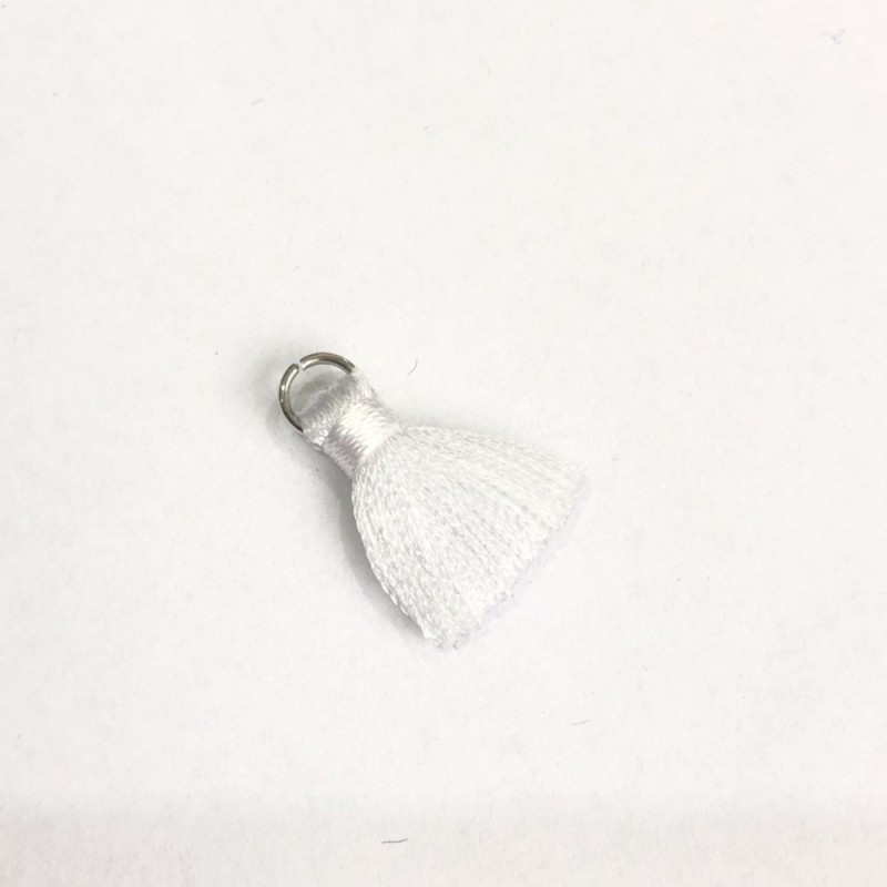 Miniaturowy jedwabny chwost z pierścieniem, długość 2 cm, średnica 5 mm, cena za 1 szt.