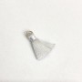 Zestaw do rękodzieła: mini jedwabny chwost z pierścieniem, długość 2 cm, średnica 5 mm, cena za 1 sztukę