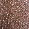 Koraliki czeskiego kryształu na żyłce, brązowo-przezroczyste, fasetowane rondelki, średnica 6×5 mm, długość 40–42 cm