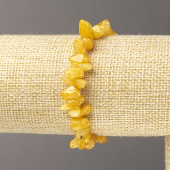 Bransoletka na gumce z tonowanego kwarcu — drobiny, średnica ok. 6 mm