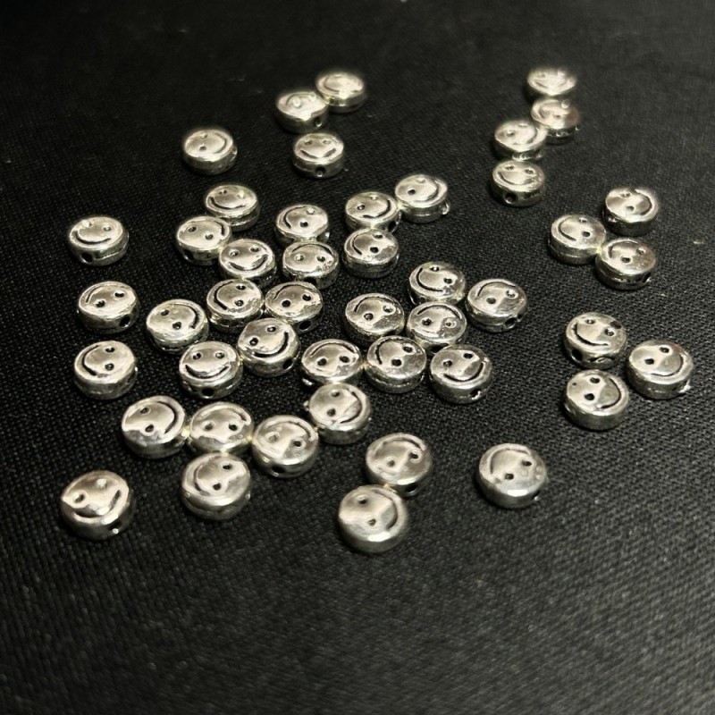 Koralik-wstawka 'Smile', średnica 6x3 mm, opakowanie 20 g, 46 szt. +