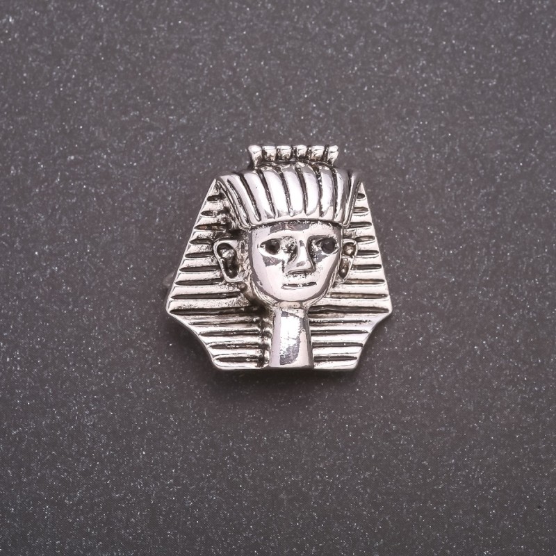 Broszka Faraon z szarego metalu 25×25 mm