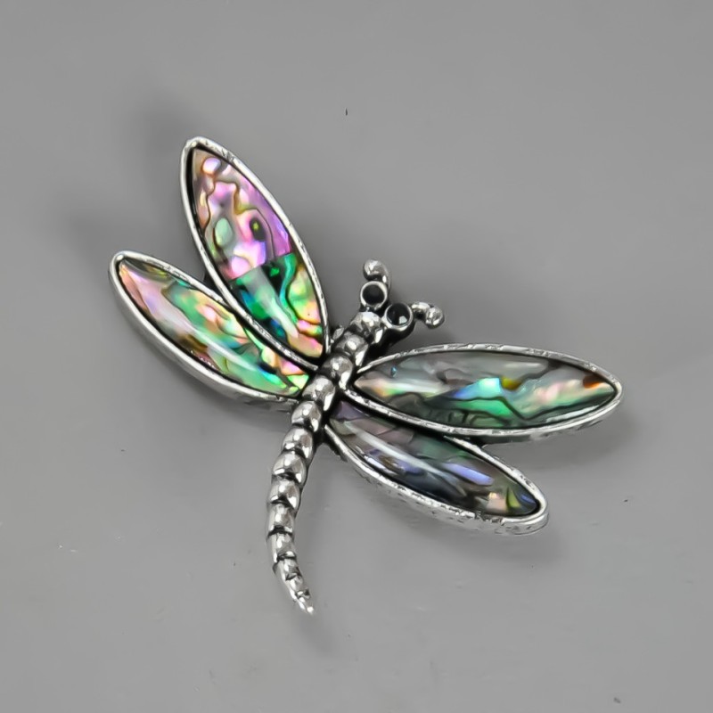 Broszka-wisiorek «Motyl» z haliozytem 36×54 mm
