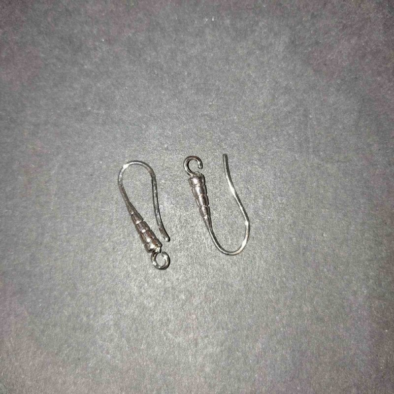 Sztyfty pod kolczyki, para, metal szary, 20×3, długość 20 mm