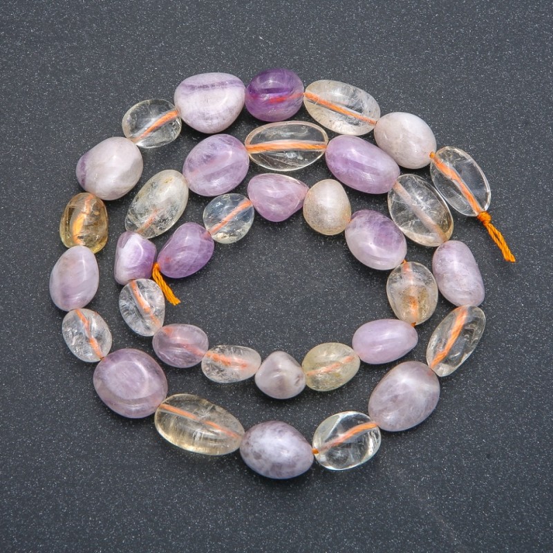 Koraliki fasetowane w asortymencie, średnica 10×6 mm, długość 40 cm +