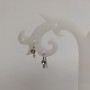 Sztyfty pod kolczyki ze szarego metalu, 3 mm, długość 3,5 cm, para