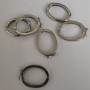 Zapięcie do wisiorka na zatrzask, kolor metalu „srebro” 29×21 mm