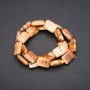 Koraliki z naturalnego kamienia – jaspis pejzażowy prostokątny, średnica 13×18 mm, długość 38 cm (±)