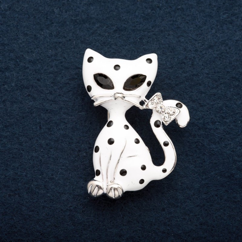 Broszka Kotek dalmatyński 3,5 cm