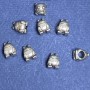 Koralik Pandora Żabka 10×8 mm, otwór 5 mm, opakowanie 20 g ±13 szt
