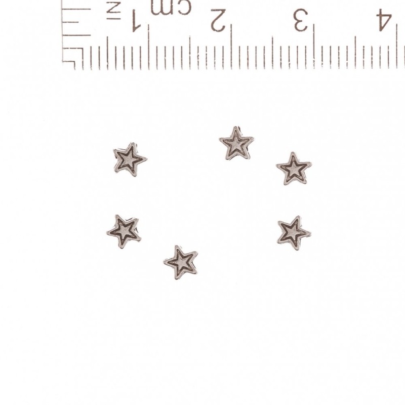 Koralik-wkładka „Gwiazda” – średnica 1 mm, 0,5 cm, opakowanie 20 g, +/- 200 szt.