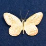 Broszka «Motyl» emalia w kolorze brzoskwiniowym, złoty kolor metalu 55×39 mm