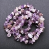 Koraliki z ametrynu, naturalny kamień, drobne kawałki, średnica 7×3 mm (+/-), długość 80 cm na żyłce