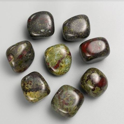 Jaspis Krwi Smoka – suvenirowy kamień naturalny, polerowany, 21×17 mm, (+-) opakowanie 100 g