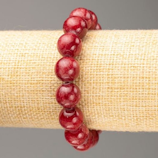 Bransoletka na gumce z turmalinu (sztuczny akryl), średnica 12,5 mm, długość 18 cm