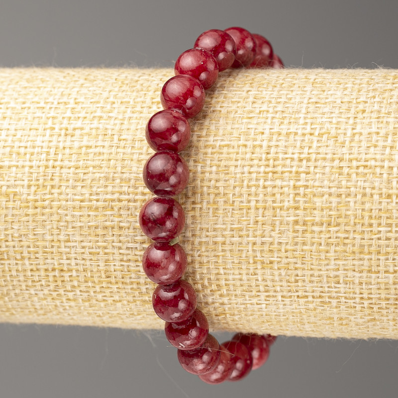 Bransoletka z turmalinu sztucznego (kulki akrylowe), średnica 8 mm, długość ok. 18 cm, gładkie kuleczki na elastycznej gumce
