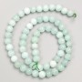 Koraliki z kamienia larimar, gładkie kulki na nitce, średnica 6 mm, długość 38 cm
