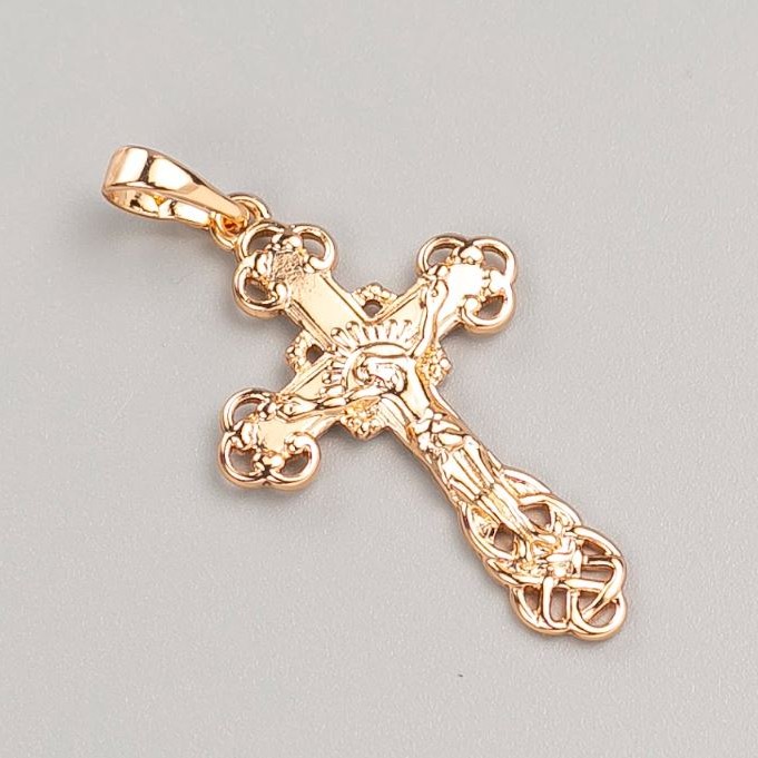 Wisiorek Xuping Krzyż pozłacany 18K, wymiary 32,5×20 mm+