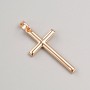 Wisiorek Xuping Krzyż pozłacany 18K, wymiary 30×16 mm