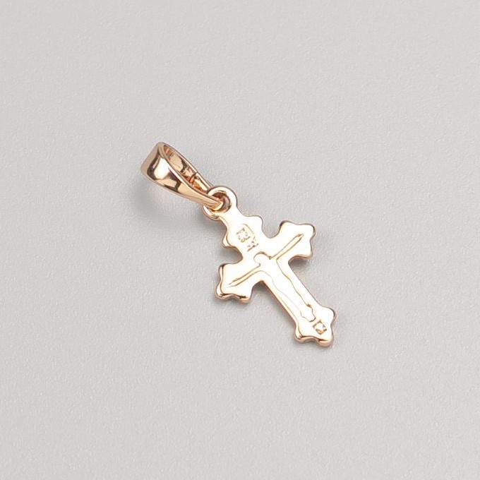 Wisiorek Xuping w kształcie krzyża, pozłocenie 18K