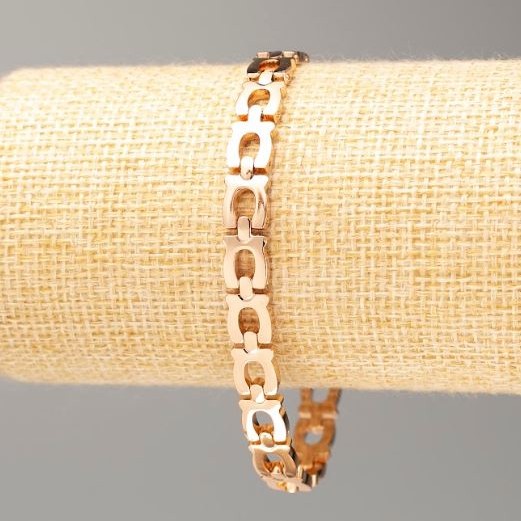 Bransoletka Xuping pozłocenie 18K, długość 20 cm, grubość 7 mm+