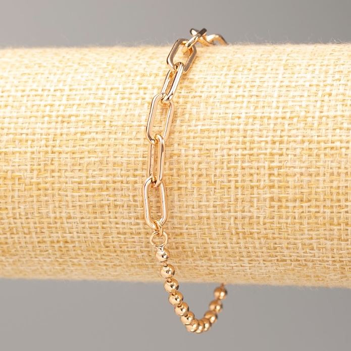 Bransoleta Xuping pozłacana 18K, L 17–20 cm, grubość 5 mm + -, grubość 3 mm +