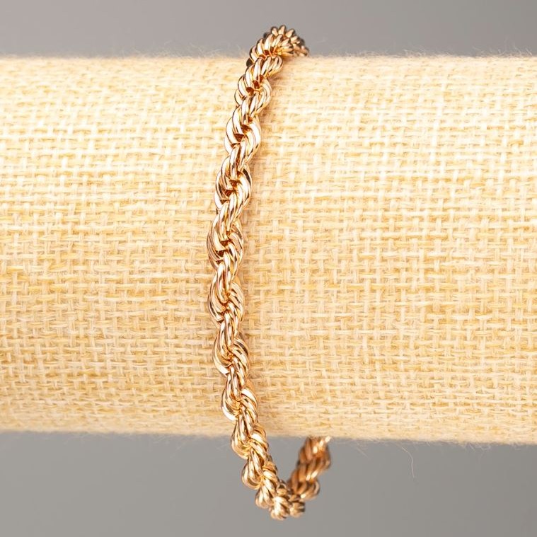Bransoleta Xuping z pozłoceniem 18K, długość 19 cm, grubość 5 mm+
