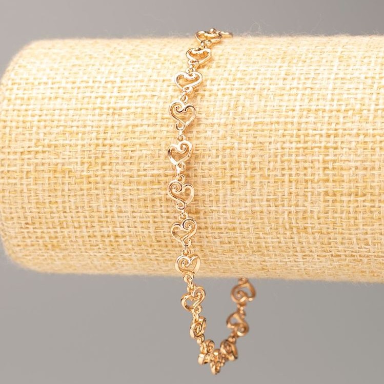 Bransoleta Xuping pozłacana 18K, długość 18–22 cm, grubość 6 mm +
