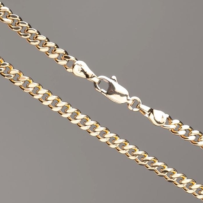 Łańcuszek Xuping pozłacany 18k splot pancerny, długość 50 cm, grubość 3,5 mm