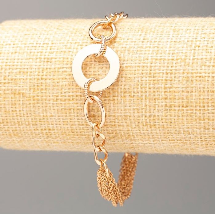 Bransoletka Xuping Pozłacenie 18K, długość 18–21 cm, grubość 5 mm +