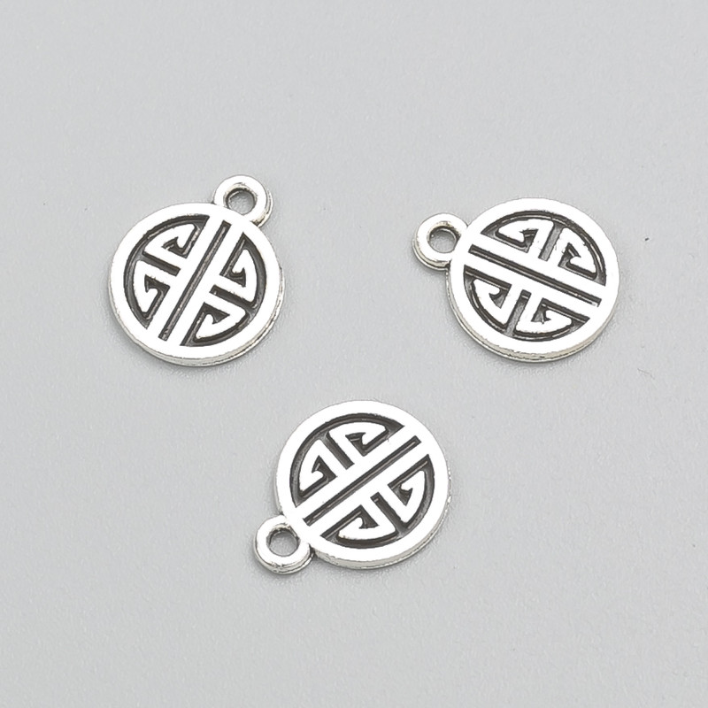 Okucia jubilerskie – zawieszki 12×10 mm, opakowanie 47 szt.