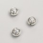 Koralik-wkładka, średnica 7×6 mm, opakowanie 20 g, 23 szt. ± kolor metalu 'srebro'