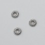 Koralik-wstawka, średnica 6×2 mm, opakowanie 20 g, 107 szt. ±, kolor metalu "srebro"