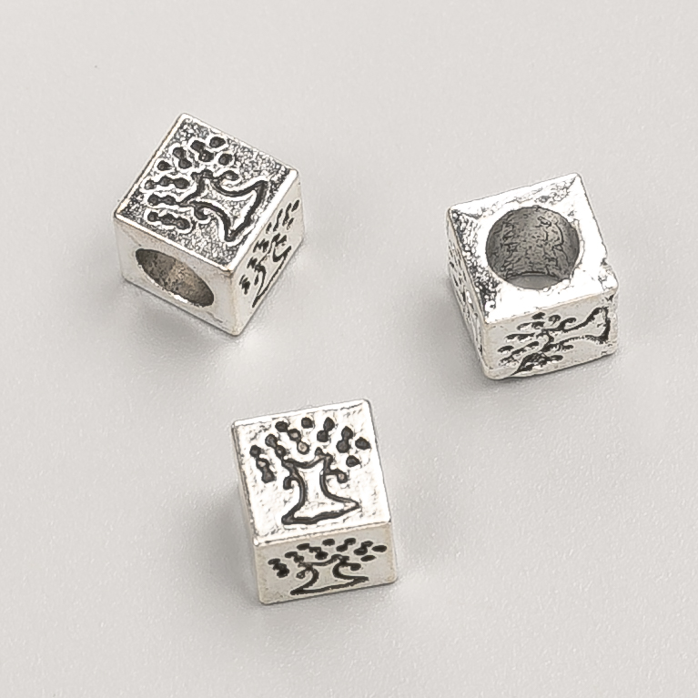 Koralik Pandora, średnica 7 mm, opakowanie 20 g, 13 szt. ±, kolor metalu "srebro"