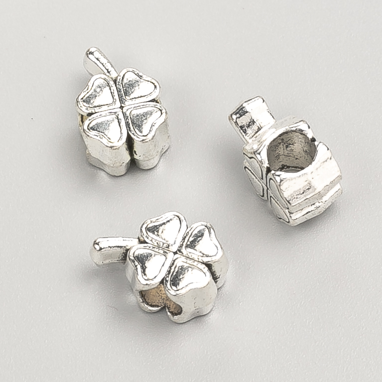 Koralik Pandora, średnica 8×6 mm, opakowanie 20 g, 12 szt., kolor metalu: srebro