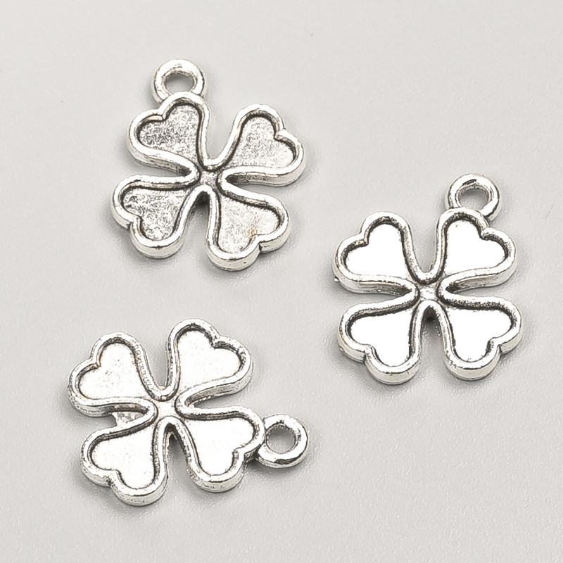 Zawieszka w kształcie koniczyny, średnica 18×15 mm, opakowanie 17 szt. ± 20 g