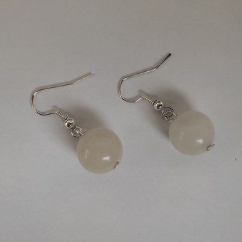 Kolczyki Górski Kryształ (akryl sztuczny), średnica 12 mm, długość 33 mm