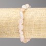 Bransoletka z naturalnego kamienia morganitu fasetowana, średnica 8×10 mm ± na elastycznej gumce, długość 18 cm+