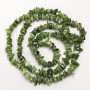 Koraliki z jadeitu, naturalny kamień, drobinki na nici, średnica 9×3 mm, długość 82 cm
