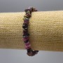 Bransoletka z naturalnego turmalinu, drobinki, średnica 7×3 mm, długość 18 cm (rozciągliwa)