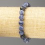 Bransoletka z sodalitu – fasetowane kulki, średnica 8 mm, długość 18 cm (elastyczna)