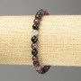 Bransoletka z turmalinem — naturalny kamień, gładka kulka, średnica 6,5 mm, długość 18 cm (elastyczny)