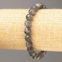 Bransoletka z labradorytu, naturalny kamień, fasetowana kulka, średnica ok. 8 mm, długość 18 cm (na elastycznej gumce)