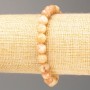 Bransoletka z selenitu, naturalny kamień, fasetowana kula, średnica 8 mm, długość 18 cm (rozciągliwa)