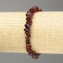 Bransoletka z naturalnego granatu — drobne kawałki granatu, średnica 8,5×3 mm, na elastycznej gumce, długość 18 cm (stretch)