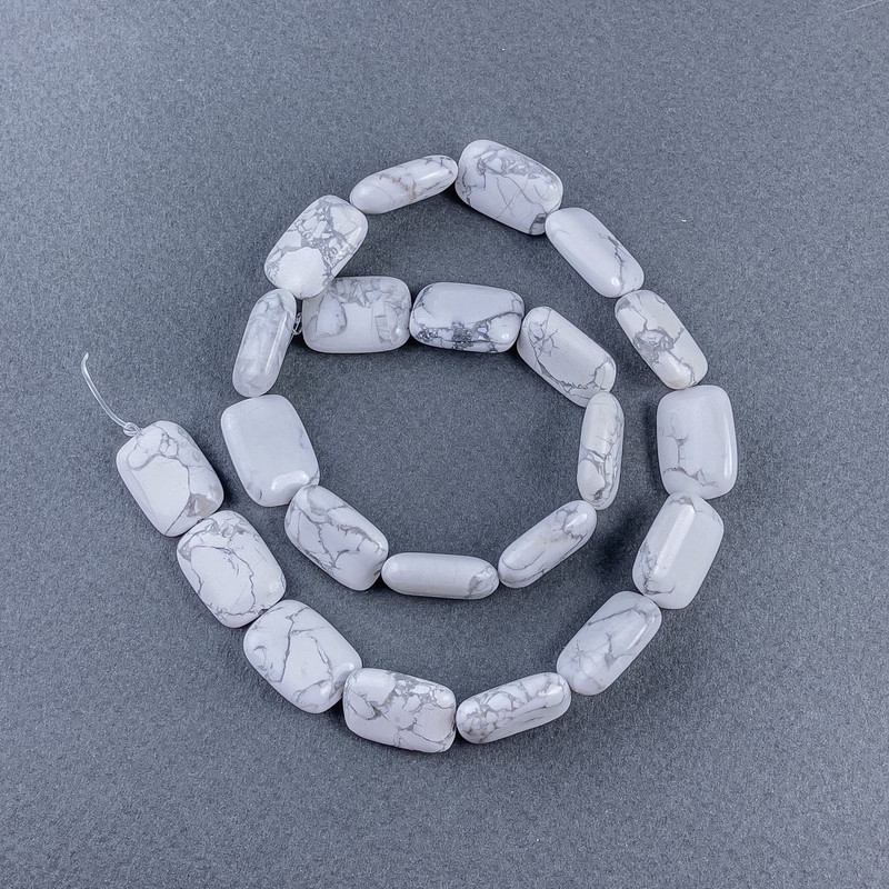 Koraliki z naturalnego kaholonu, prostokątne, wymiary 13×18×6 mm, 5 mm ±, długość 40 cm ± na nici