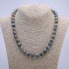 Naszyjnik z naturalnego labradorytu, gładka kulka, średnica 10 mm, długość 45 cm +