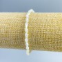 Bransoletka z koralików masy perłowej, średnica 4x7 mm, długość 18 cm (rozciągliwa)