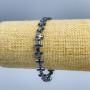 Bransoletka hematyt «Krzyż», średnica 8×8×3 mm ±, długość 18 cm (rozciągana)