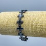 Bransoletka hematyt Krzyż, średnica 12,5×12,5×4 mm, długość 18 cm (elastyczna)